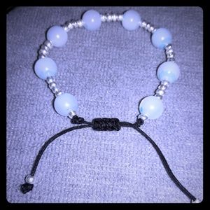 beautiful healing stone blue  and pearl color